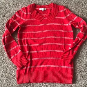 Madewell Red/white striped sweater